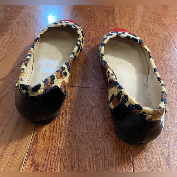 Kate Spade Terry Calf Fur Animal Print Flats - Picture 8 of 12